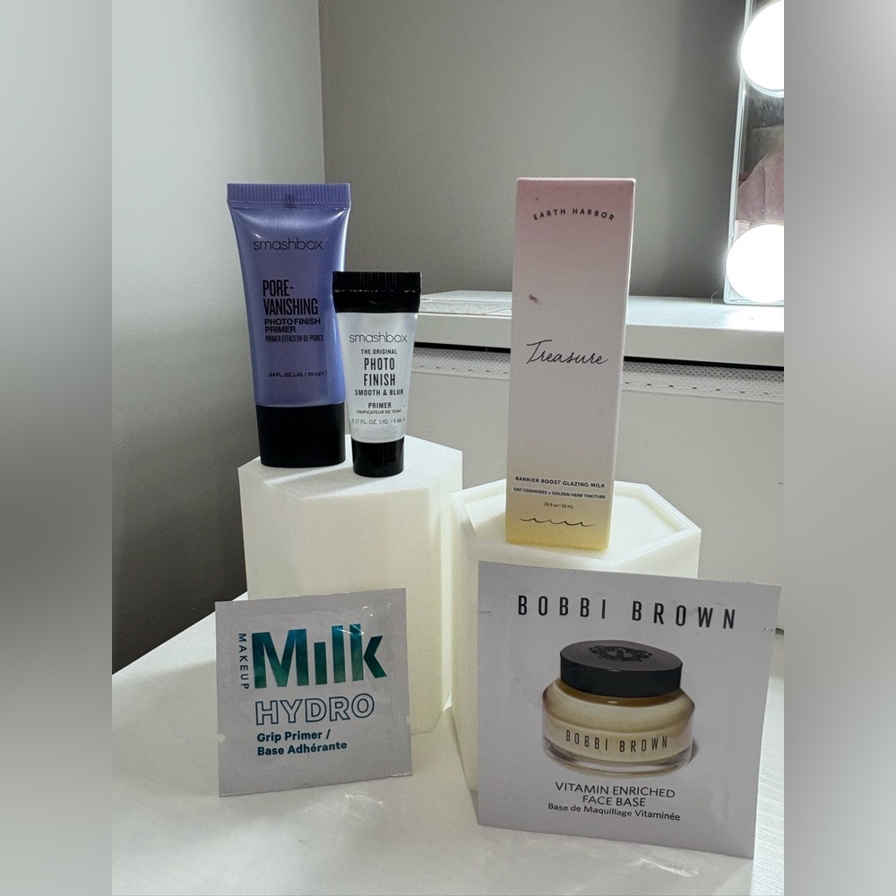 Primer Bundle! Smashbox, Milk Hydro Grip, Bobbi Brown, Earth Harbor
